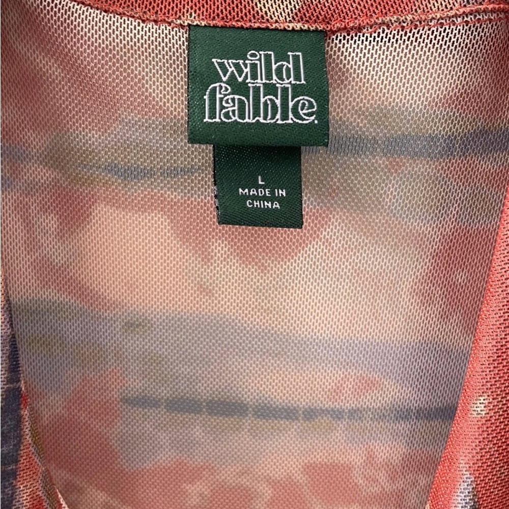 Long sleeve mesh dress - Picture 2 of 4